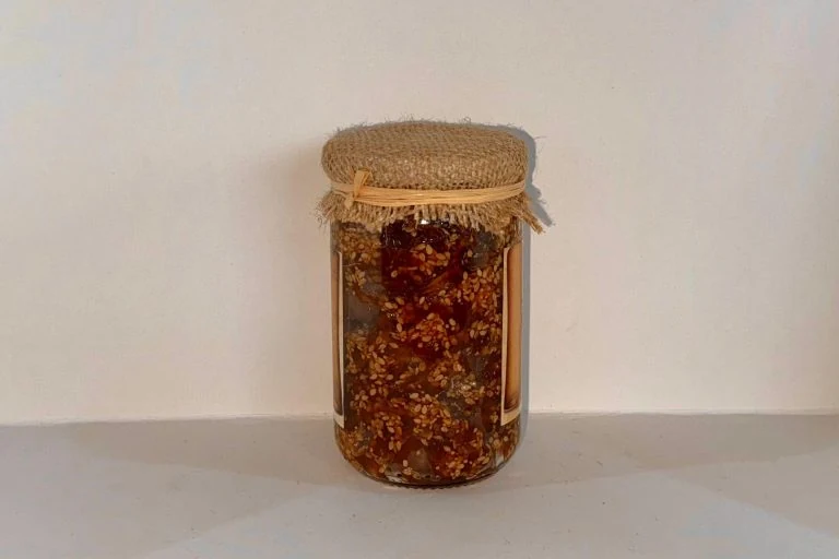 Fig Jam with Walnuts label